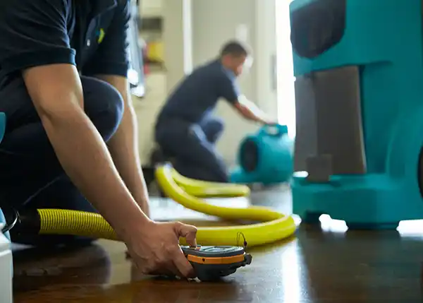 water damage restoration service Porum